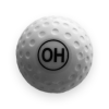 OH white dimple ball